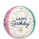 Premium Confetti Sprinkle Birthday Foil Balloon Bouquet with Balloon Weight, 13pc